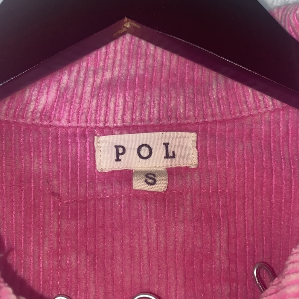 Hot Pink POL Vintage Barbie Pink Corduroy Jacket with Raw Hem Size Small - Picture 14 of 16